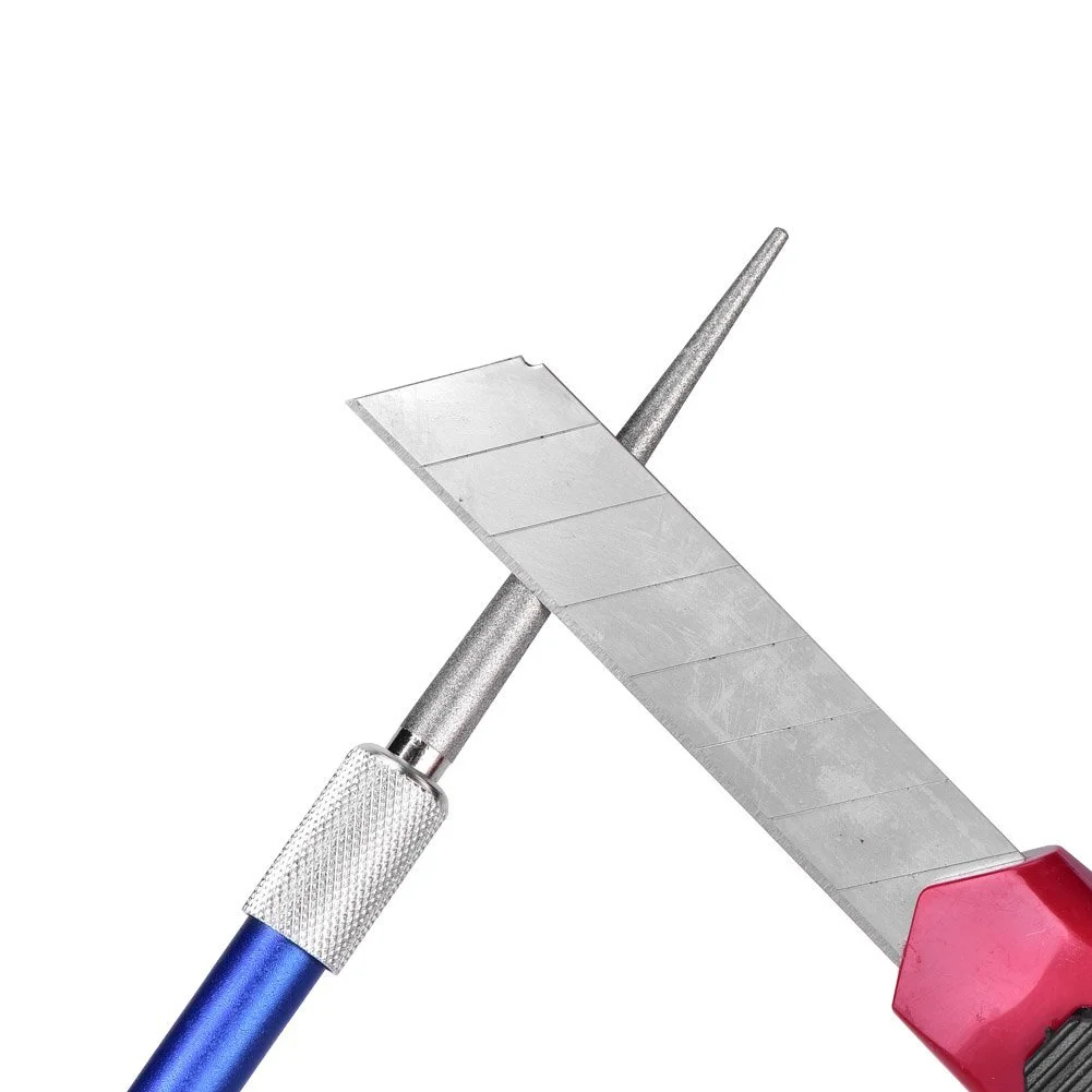 Точилка для ножей алмазная Tbest Diamond Sharpening Stone Pen Stick карманная выдвижная в форме ручки, фото №5