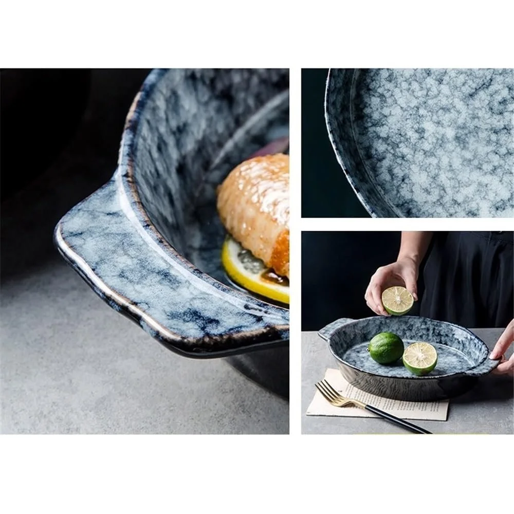 Форма для запекания керамическая круглая 1000 мл 29.2 см, фото №3