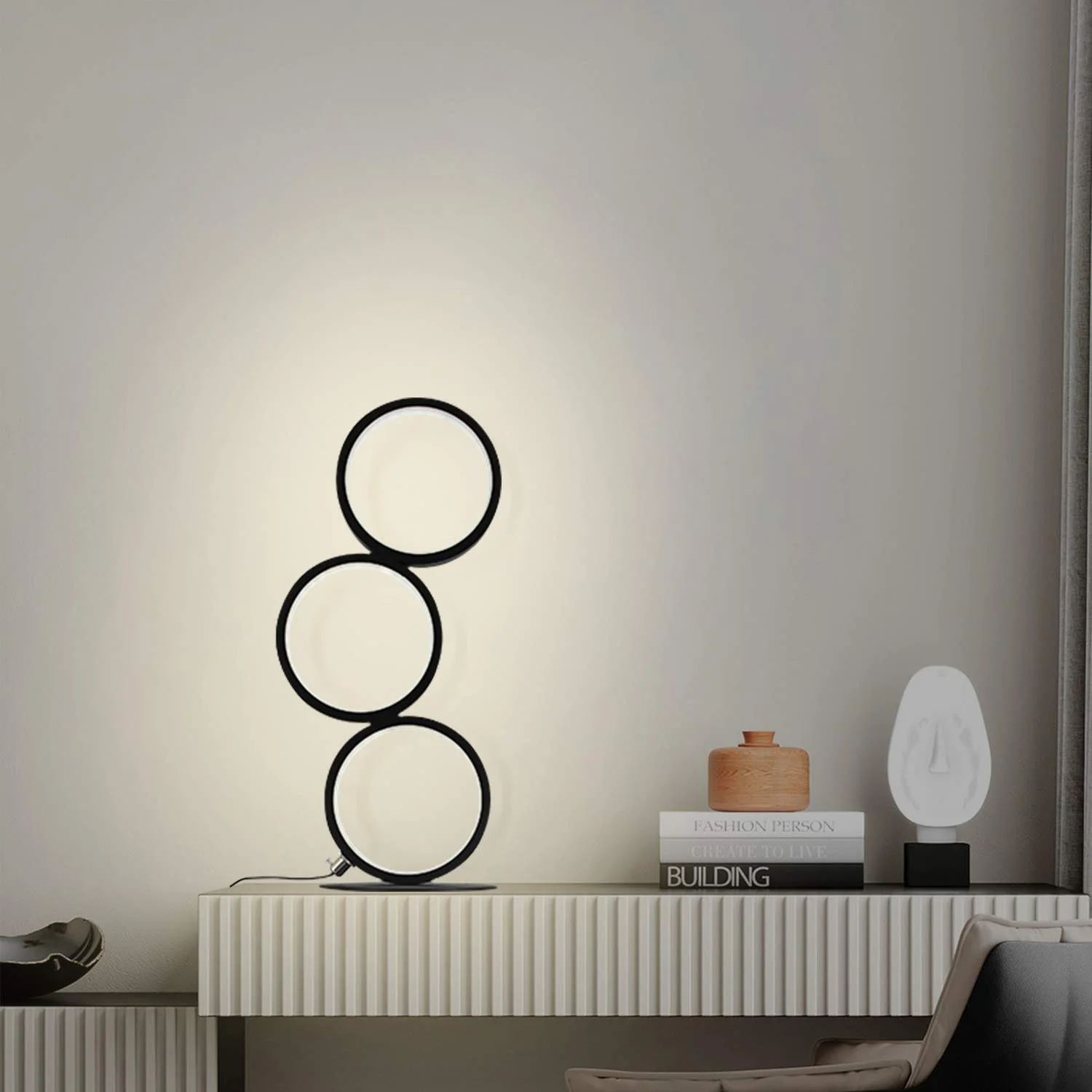 Світлодіодна настільна лампа кільцеподібна 12 Вт, фото №8