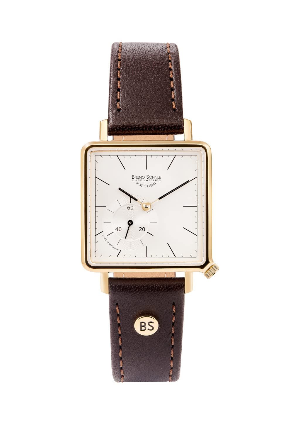 Унисекс часы Bruno Söhnle Кварцевые Аналоговые Кожаный Ремешок 17-33227-241 Розовое Золото, фото №1