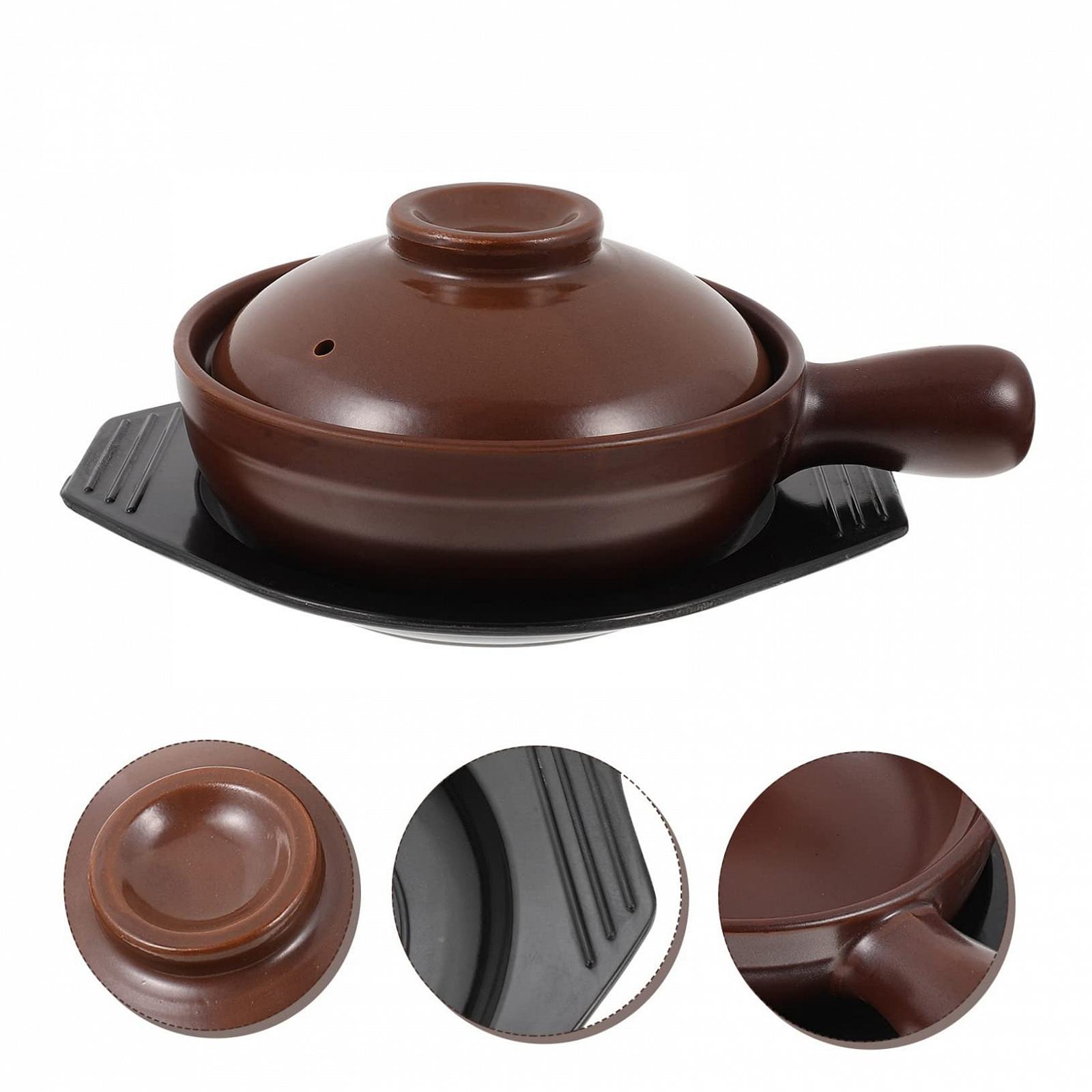 Набор керамических кастрюль с крышкой и ручкой для духовки 2 шт. 23 x 16,5 x 6 см и 23 x 18,5 x 3 см, фото №5