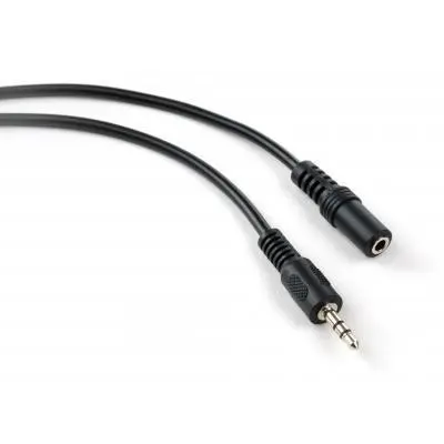 Кабель мультимедийный Jack 3.5mm M/F 1.8 m Vinga (VCPDCJ35MF1.8BK), фото №3