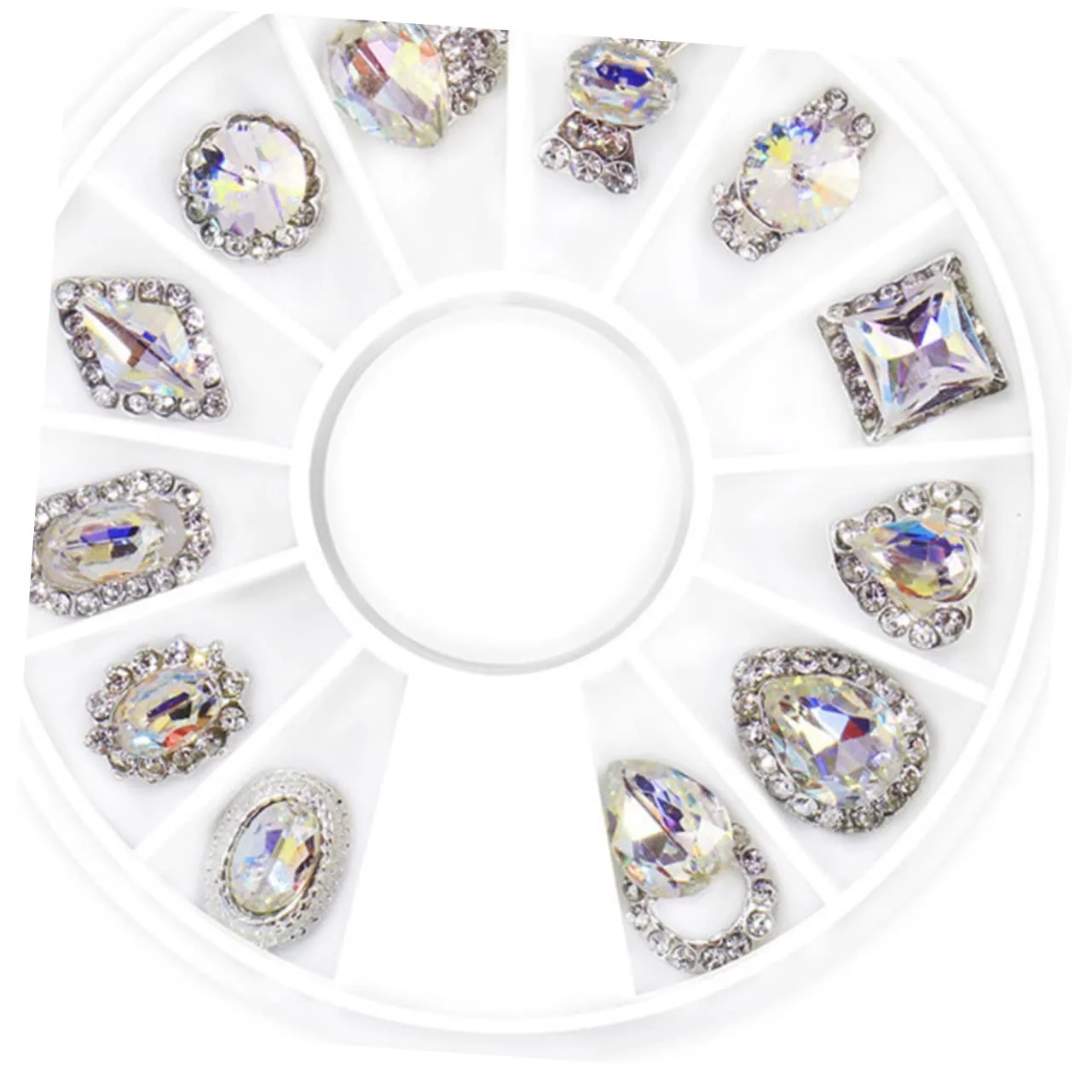 Стразы Стекло FRCOLOR 2 упаковки Наклейки для ногтей 3D Аксессуары для ногтей Украшения для маникюра, фото №5