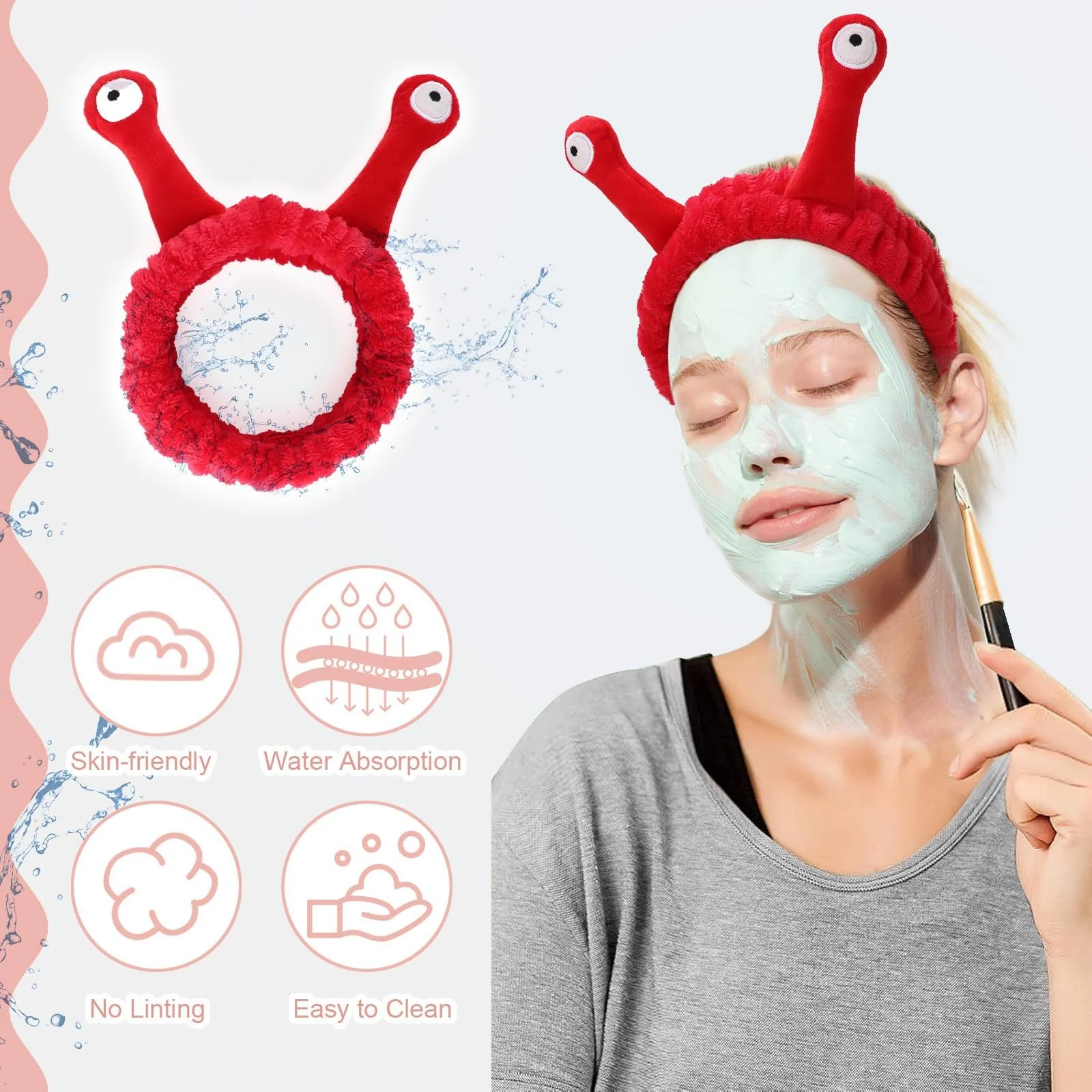 Пов'язка для голови DRESHOW Spa для обличчя, фото №6 Пов'язка для голови DRESHOW Spa для обличчя, фото №6