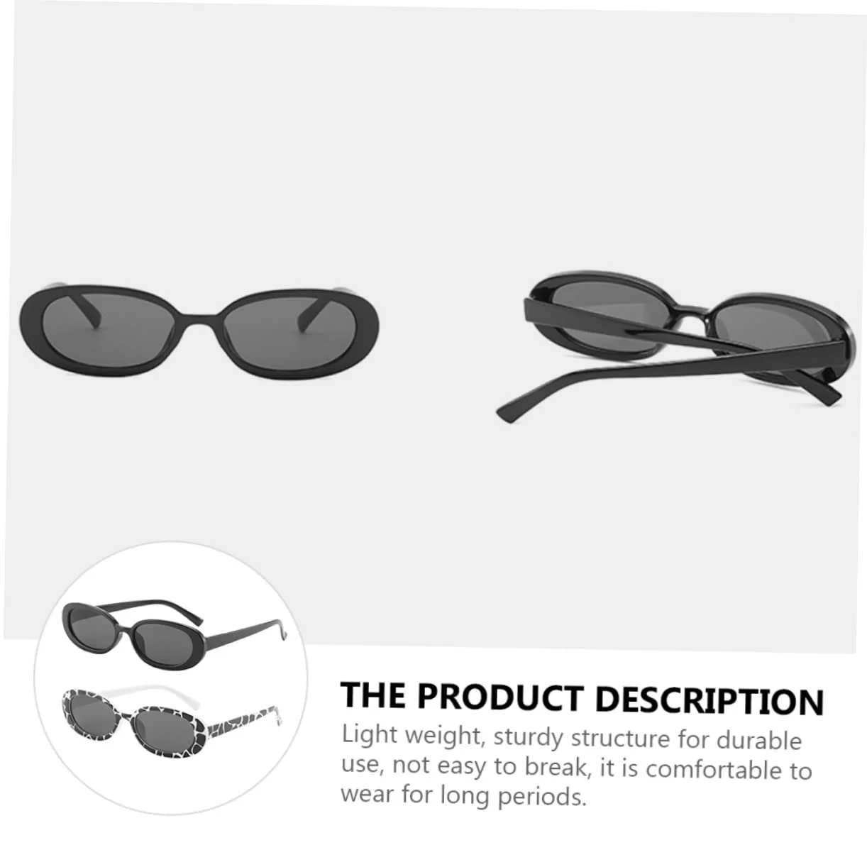 Сонцезахисні окуляри овальні VALICLUD Чорний, фото №2