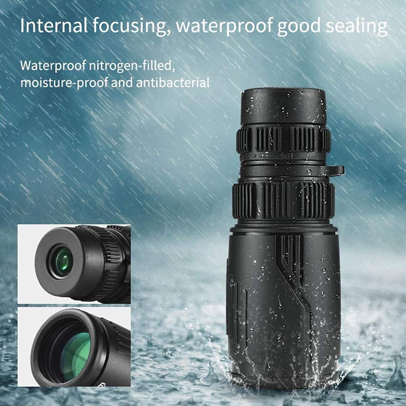 Монокуляр QHYTL 8-24x42 Портативний Зум BAK4 Призма Лінзи, фото №2