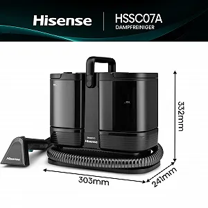 Пароочисник Hisense HSSC007A 1500 W 1.8 L 2-в-1 4 режими synthetic.ua - Фото 1