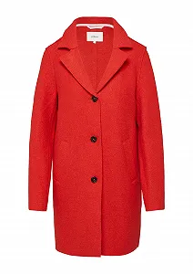 Пальто s.Oliver з коротким відкритим краєм без підкладки, суміш вовни - Фото 1