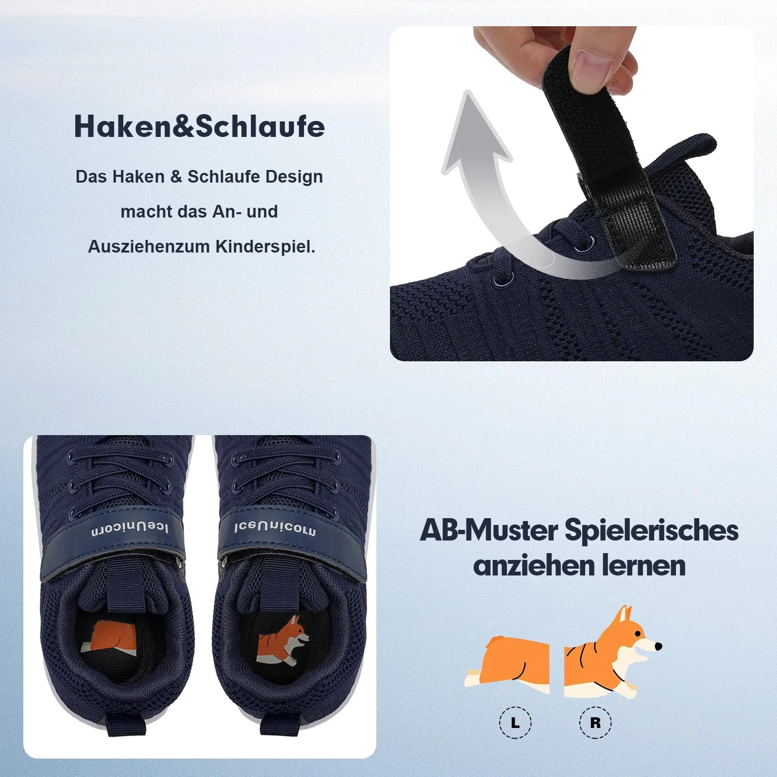 Комнатные тапочки IceUnicorn Детская Кроссовки для босоножек Кроссовки Босоножки Минималистичная Кроссовки для помещений, фото №7