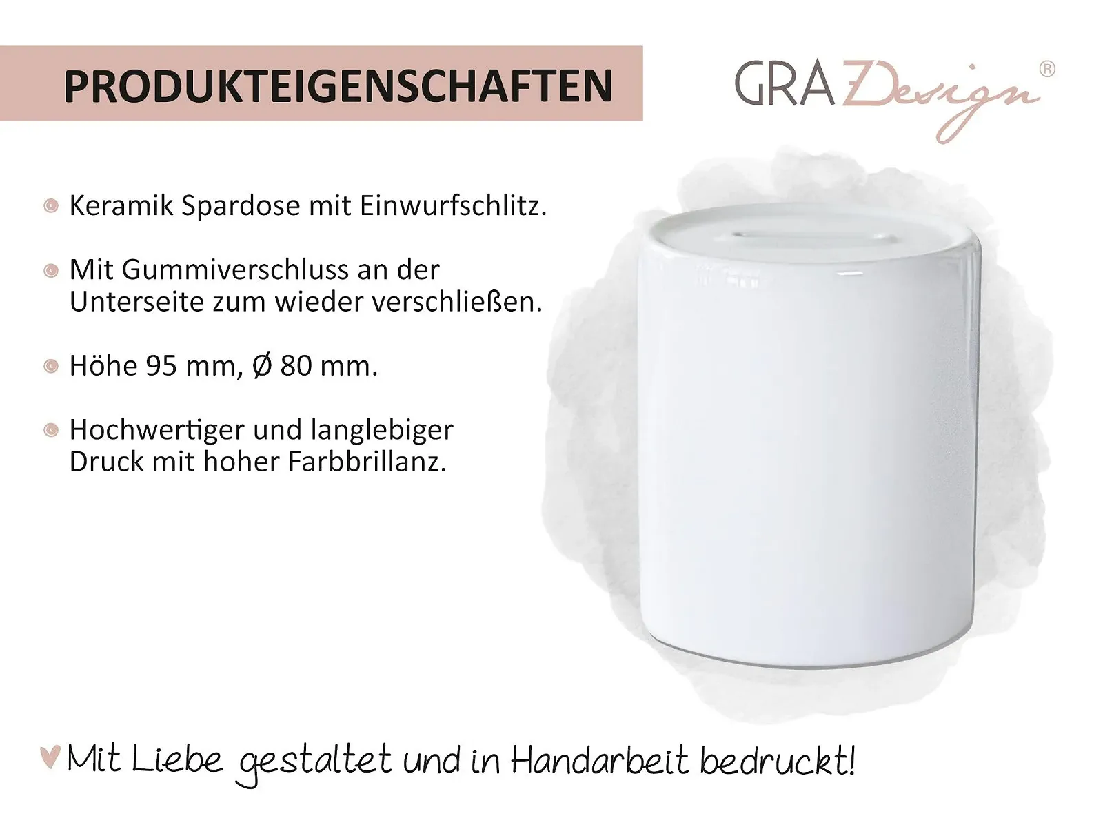 Скарбничка GRAZDesign Кіт 3D Ефект Керамічна, фото №4