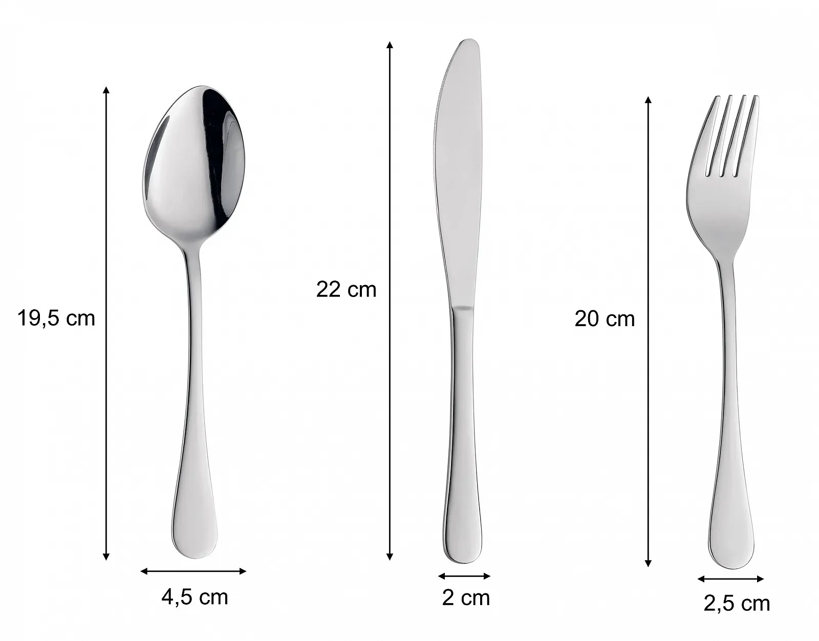 Набор столовых приборов Cilio 545852 нержавеющая сталь серый, фото №5