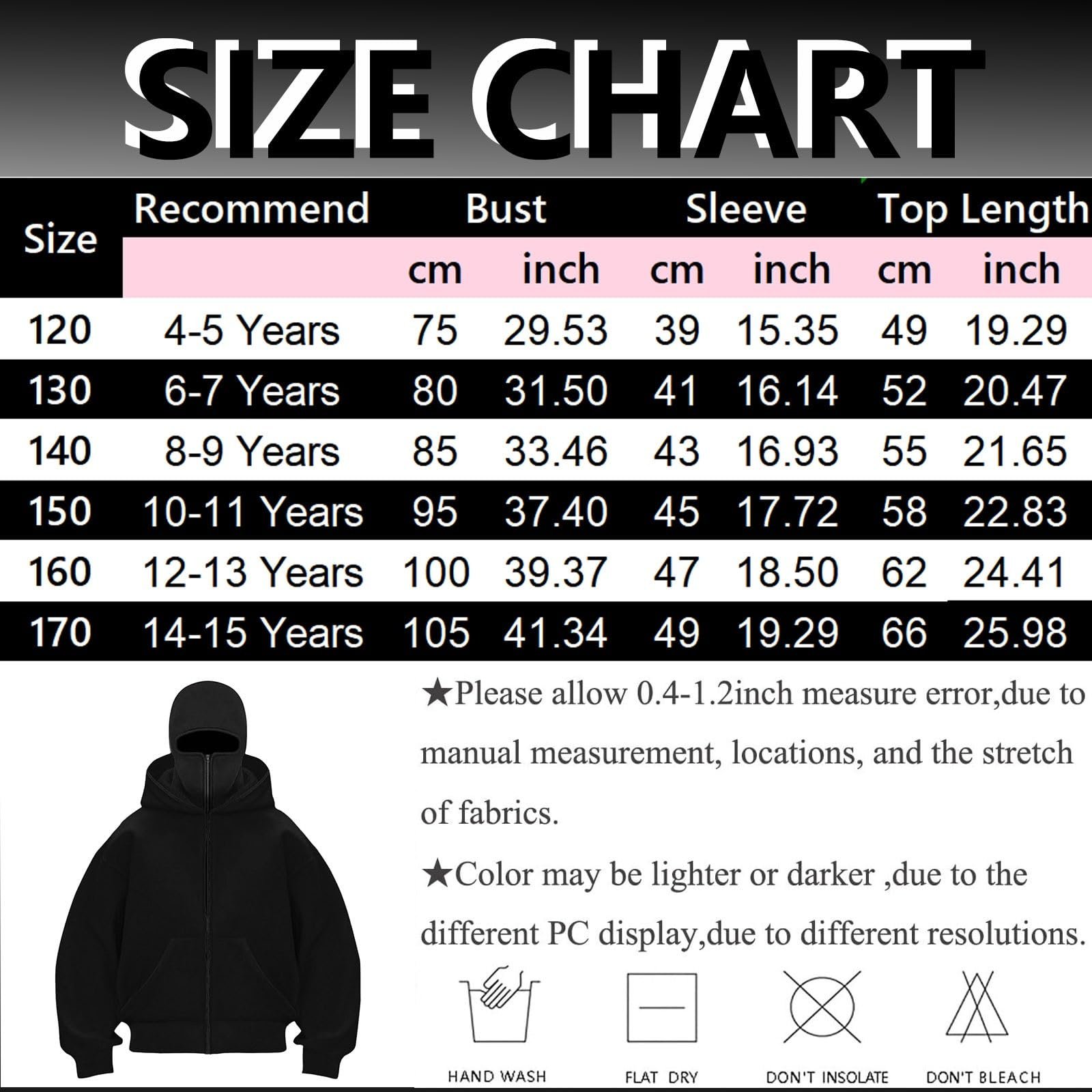 Худі Generisch для хлопчиків, унісекс, дитяча балаклава, фото №7