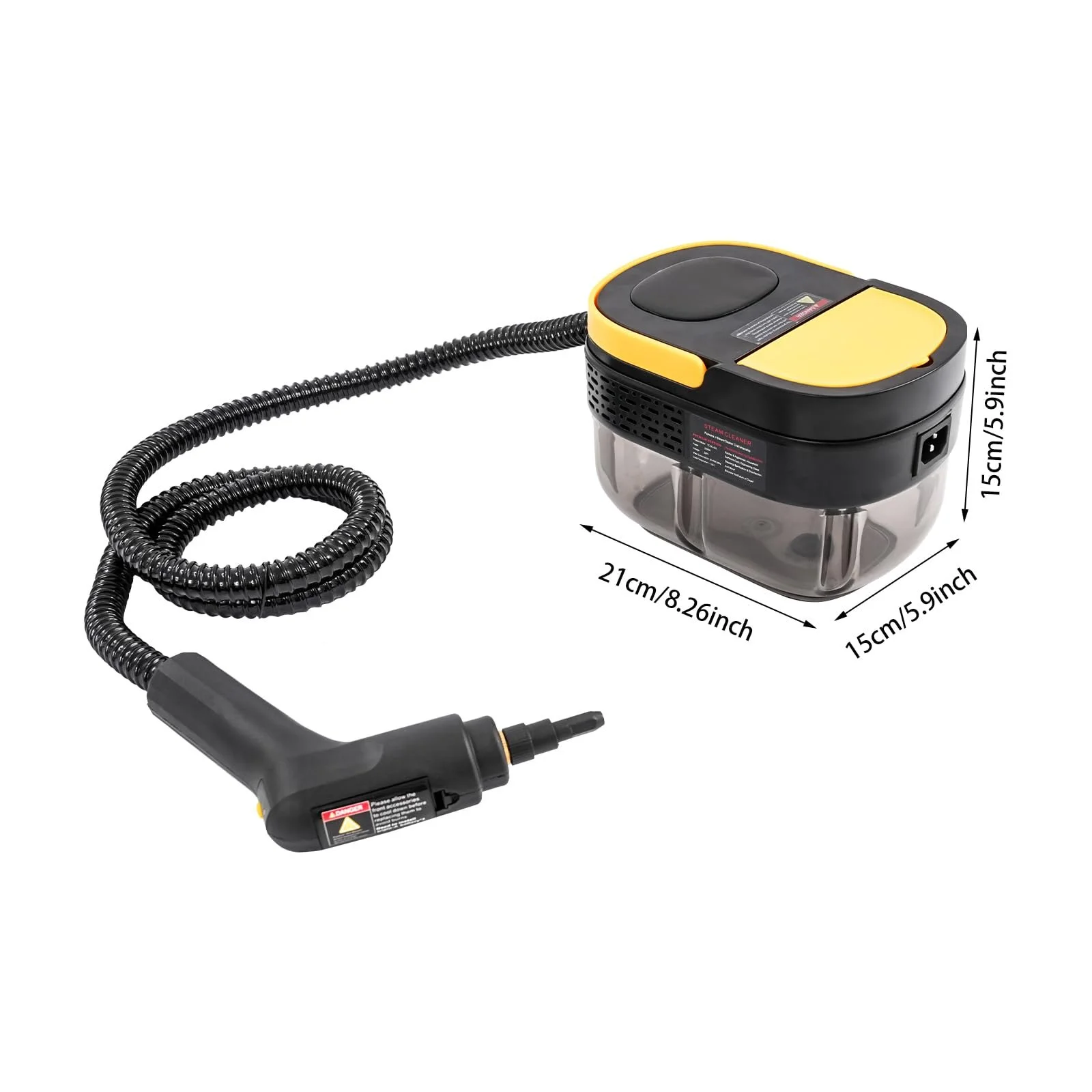 Пароочисник 1500 W 3 bar 1.6 L Yellow, фото №3 Пароочисник 1500 W 3 bar 1.6 L Yellow, фото №3