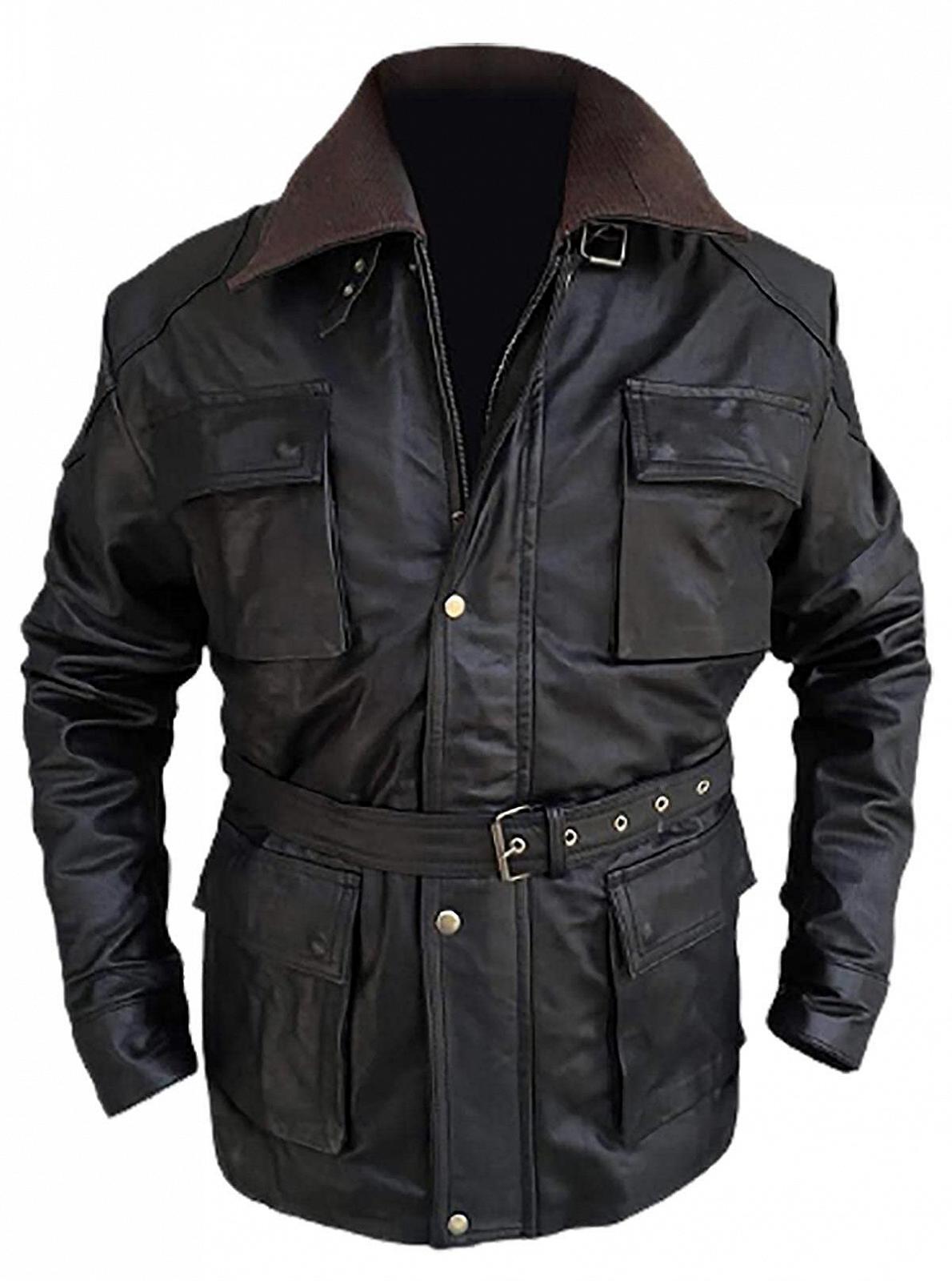 Шкіряна куртка EU Fashions Tom Hardy Bane Coat Dark Knight Rises Black, фото №1
