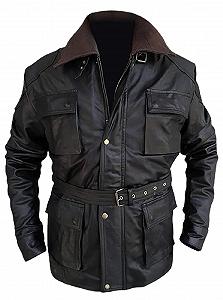 Кожаная куртка EU Fashions Tom Hardy Bane Coat Dark Knight Rises Black - Фото 1