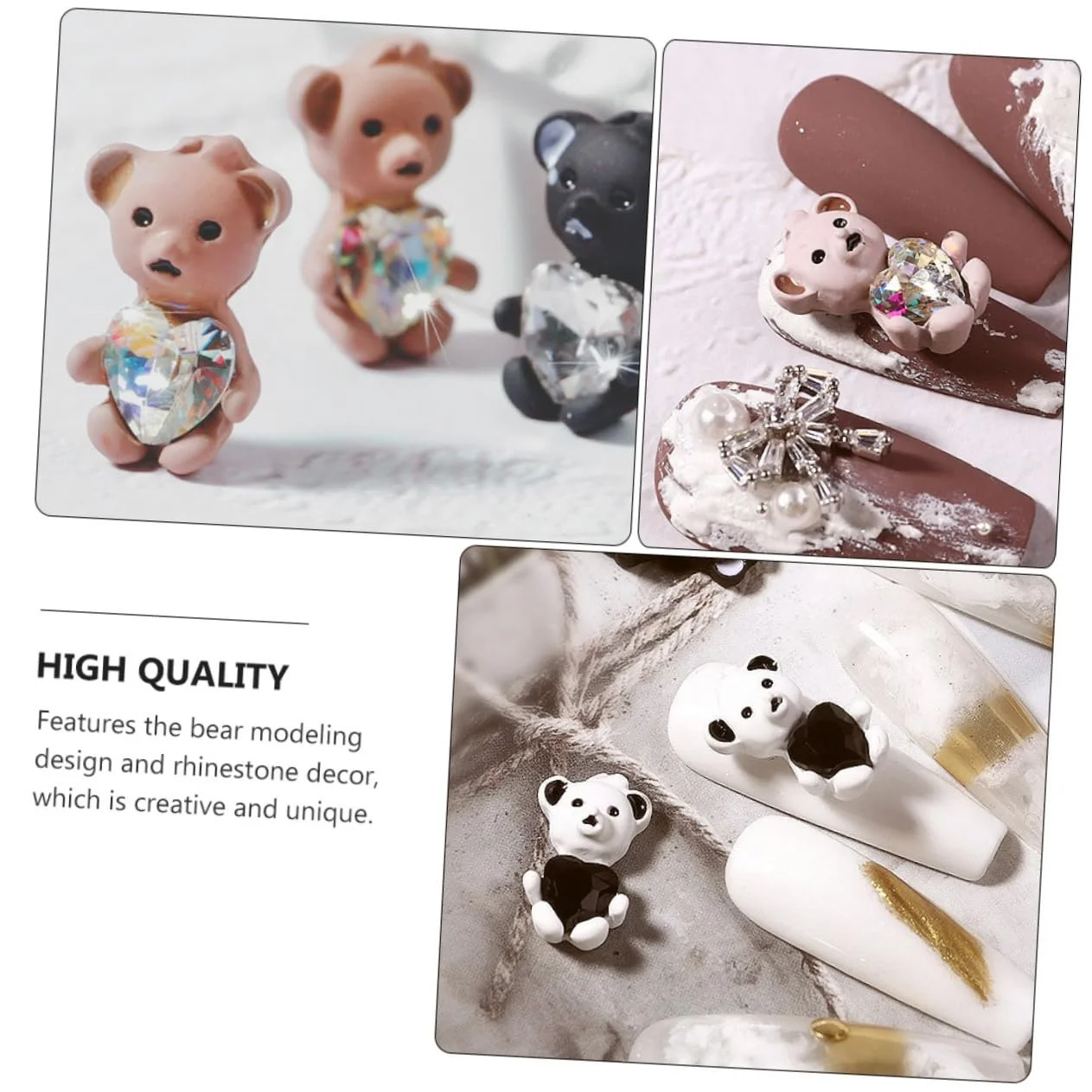 Украшения для ногтей Медведь Healvian, 15 шт., Набор украшений для ногтей, ювелирные изделия, стразы для маникюра, аксессуары для самостоятельного создания дизайна ногтей, украшения Earth Colours для мобильного телефона, фото №7 Украшения для ногтей Медведь Healvian, 15 шт., Набор украшений для ногтей, ювелирные изделия, стразы для маникюра, аксессуары для самостоятельного создания дизайна ногтей, украшения Earth Colours для мобильного телефона, фото №7