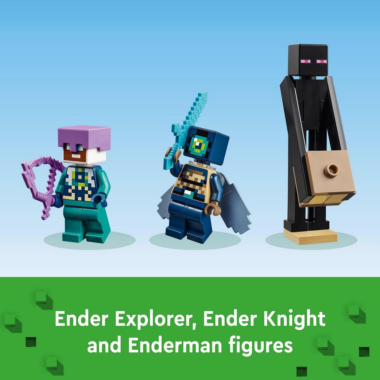 Набір для будівництва LEGO Minecraft 21264 The Ender Dragon and the Final Ship Відеогра Іграшка з 2 мініфігурками Minecraft, фото №6