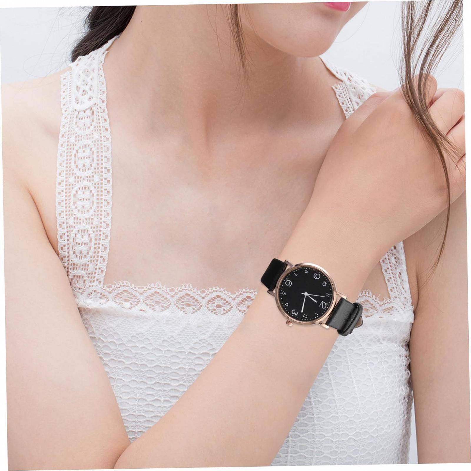 Женские Кварцевые Часы Healvian Кожаный Ремешок, Набор 2 шт., фото №3 Женские Кварцевые Часы Healvian Кожаный Ремешок, Набор 2 шт., фото №3