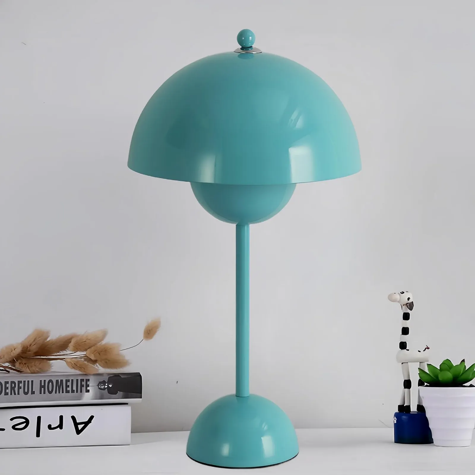 Настільна лампа Alpinaluz Vintage Сталева E27 Turquoise Blue, фото №1