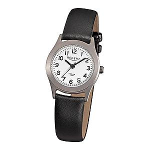 Женские титановые часы REGENT F871 с кожаным ремешком F-871 - Фото 1