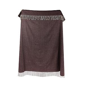 Покривало Lanavitta Maris 90% вовни 10% кашеміру Коричневий 140x200 см synthetic.ua - Фото 1