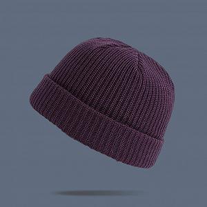 Теплая вязаная шапка Однотонная synthetic.ua - Фото 1