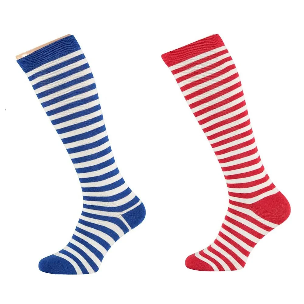 2 пари гольфів в смужку однотонні бавовняні, фото №1