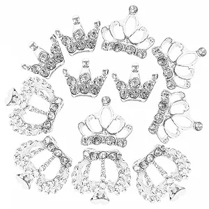 Украшения для ногтей Стразы короны Healeved 12 шт. для аксессуаров для маникюра Элегантные и прочные для начинающих и профессионалов для особых случаев - Фото 1