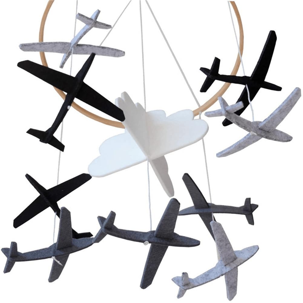 Мобиль Felt Wind Bells Кроватка Самолёты Подвешивание Декор, фото №3