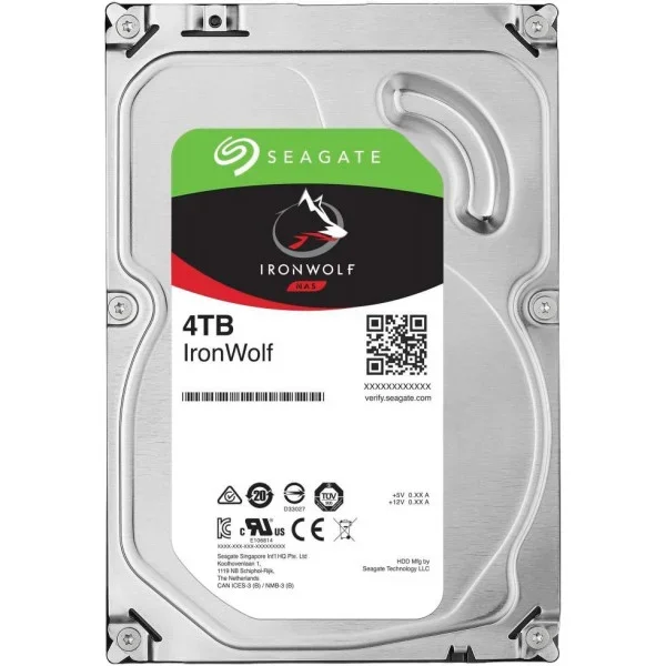 Жорсткий диск Seagate IronWolf 4ТБ 5400об/м 202 МБ/с 3.5" SATA III (ST4000VNZ06/ST4000VN006), фото №3