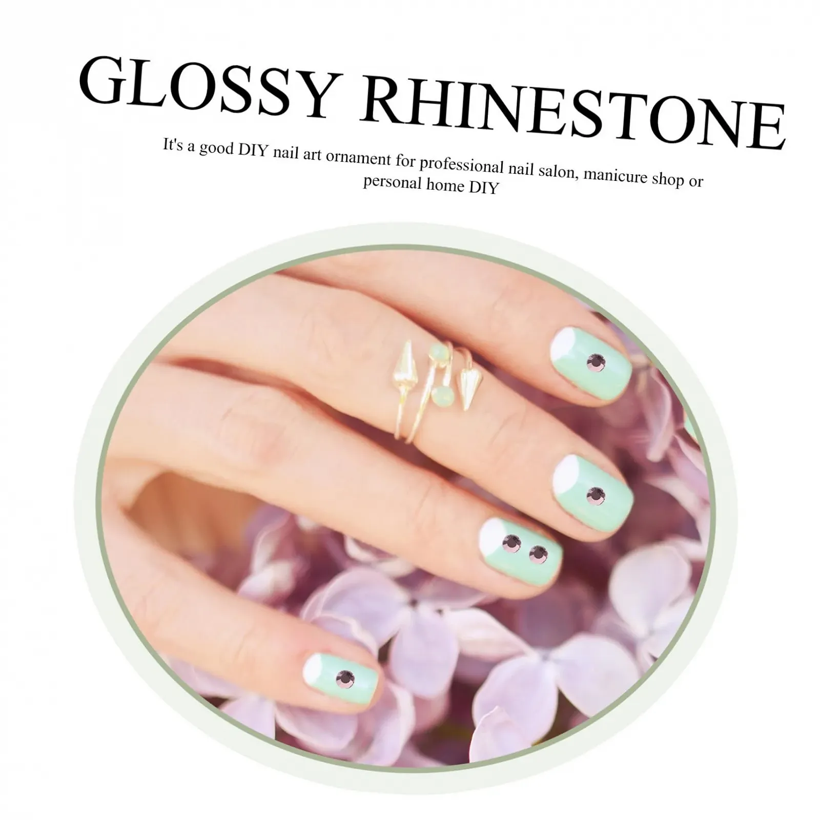 Набор страз для ногтей FRCOLOR 4 в 1, красные, розовые, стеклянные, фото №9