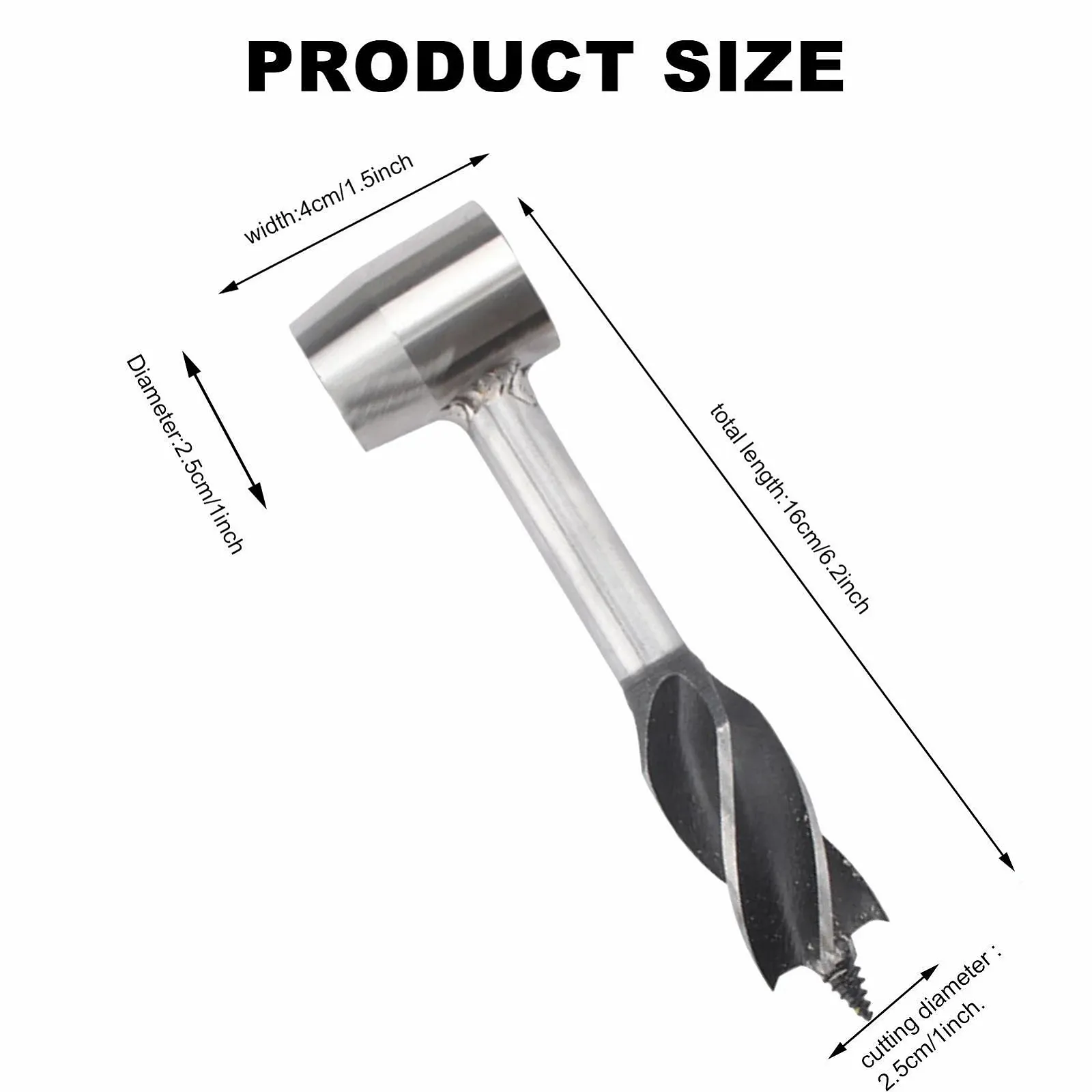 Ручний бур для виживання Багатоцільовий бур для дерева та землі, фото №5