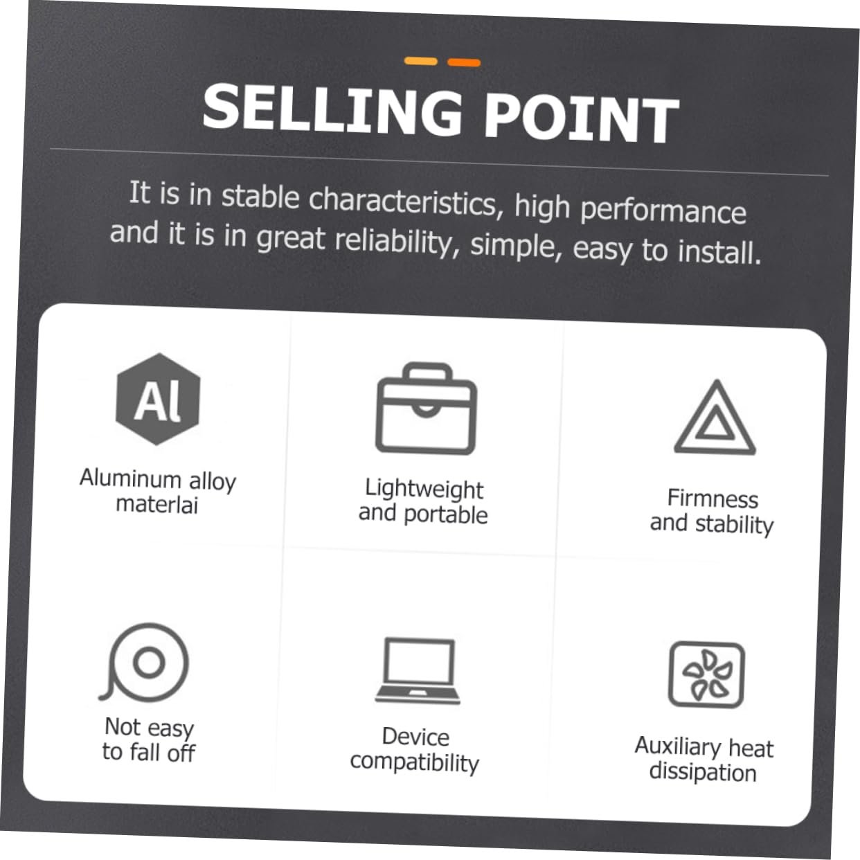 Підставка для ноутбука LALAFINA Алюмінієва Ергономічна для кращої циркуляції повітря та стабільності Колір випадковий, фото №7