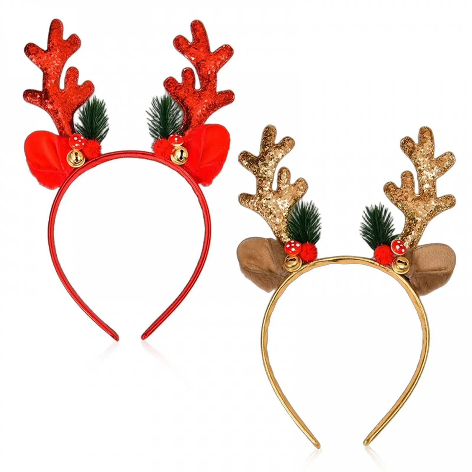 Набор рождественских обручей с оленями., фото №1 Набор рождественских обручей с оленями., фото №1