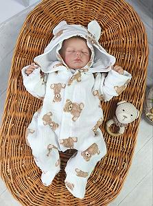 Муслиновый человечек, и шапочка для новорожденного, слепой Тедди - Фото 1