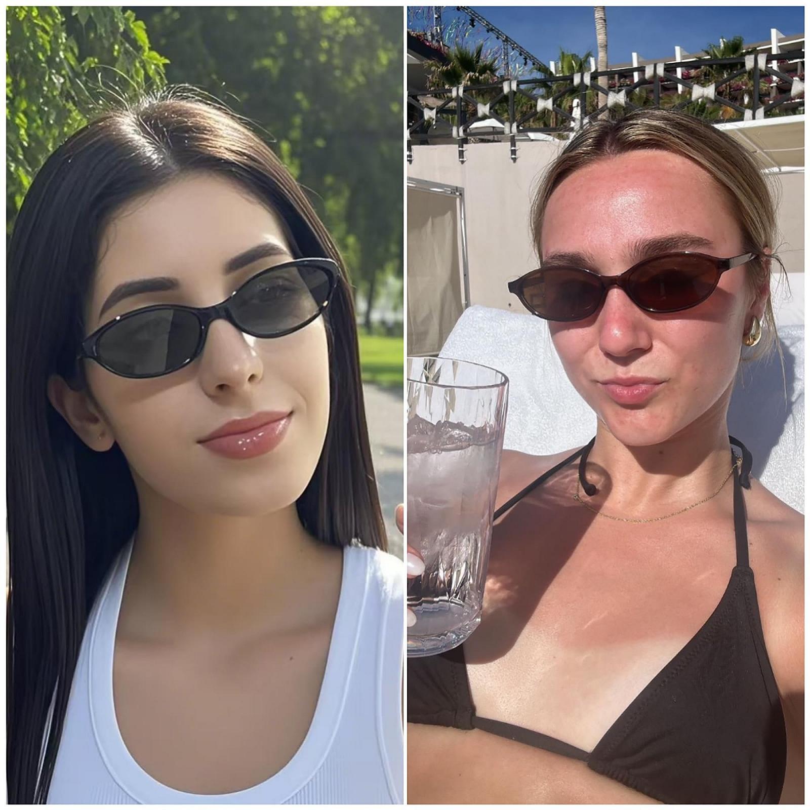 Женские солнцезащитные очки Кошачий глаз, набор 8 штук, фото №6