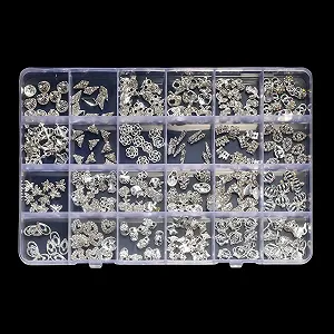 Украшения для ногтей Мультяшные бусины с животными Многоцветные - Фото 1