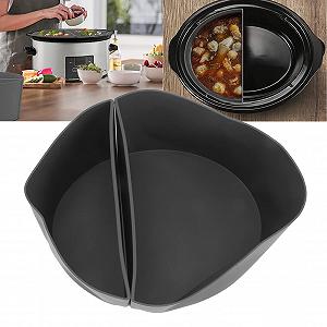 Вставка Tyenaza Slow Cooker Separator Liner 6QT силиконовая серая synthetic.ua - Фото 1