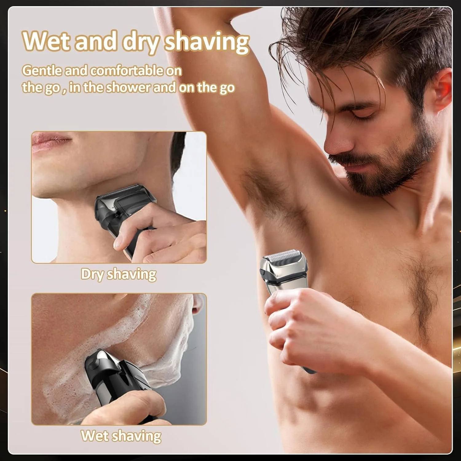 Електробритва чоловіча Foil Shaver Wet & Dry USB-C Rechargeable Black, фото №6 Електробритва чоловіча Foil Shaver Wet & Dry USB-C Rechargeable Black, фото №6