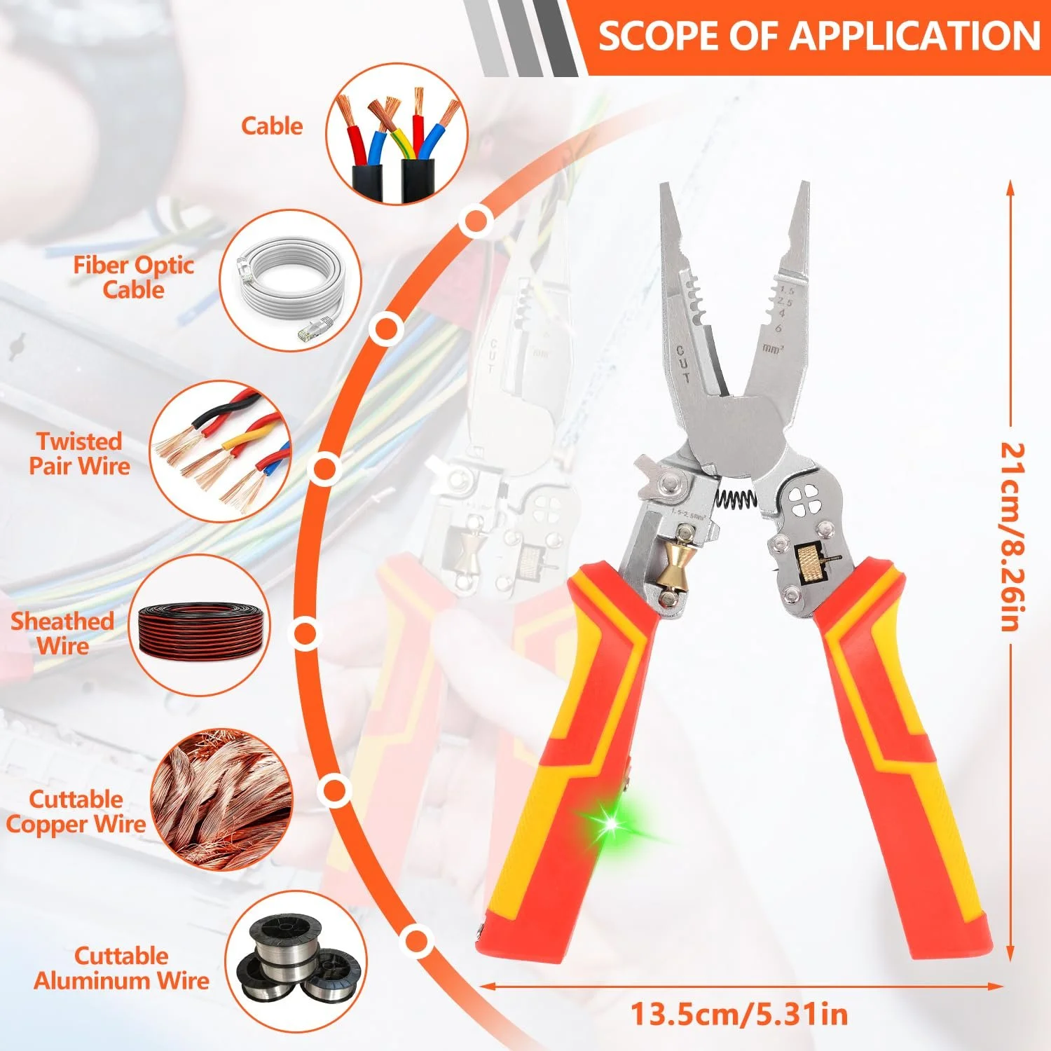 Стриппер 9 в 1 с функцией измерения тока и вольтметром, фото №7