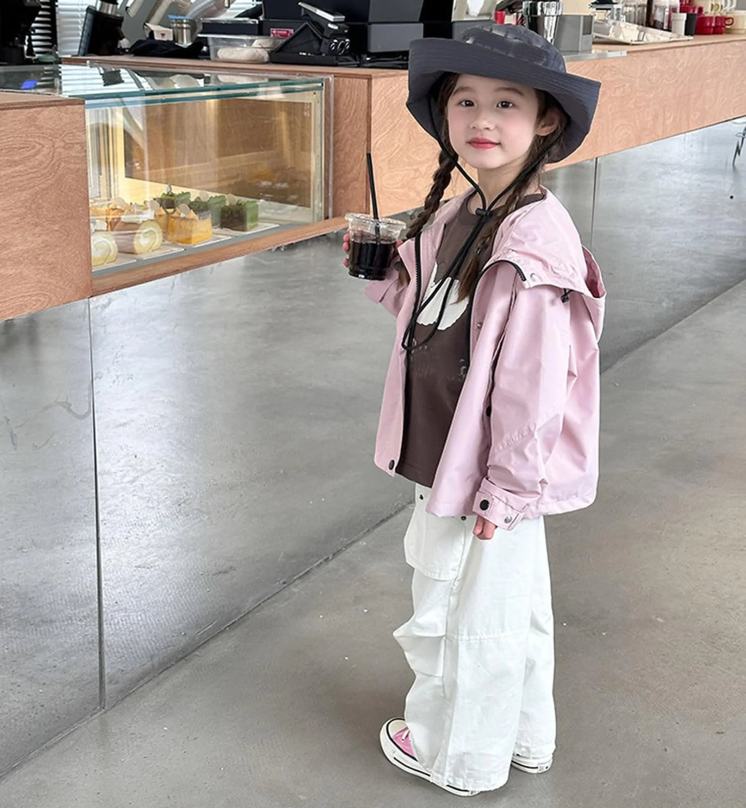 Дитяча вітрозахисна куртка з капюшоном Generisch, водовідштовхувальна, фото №7