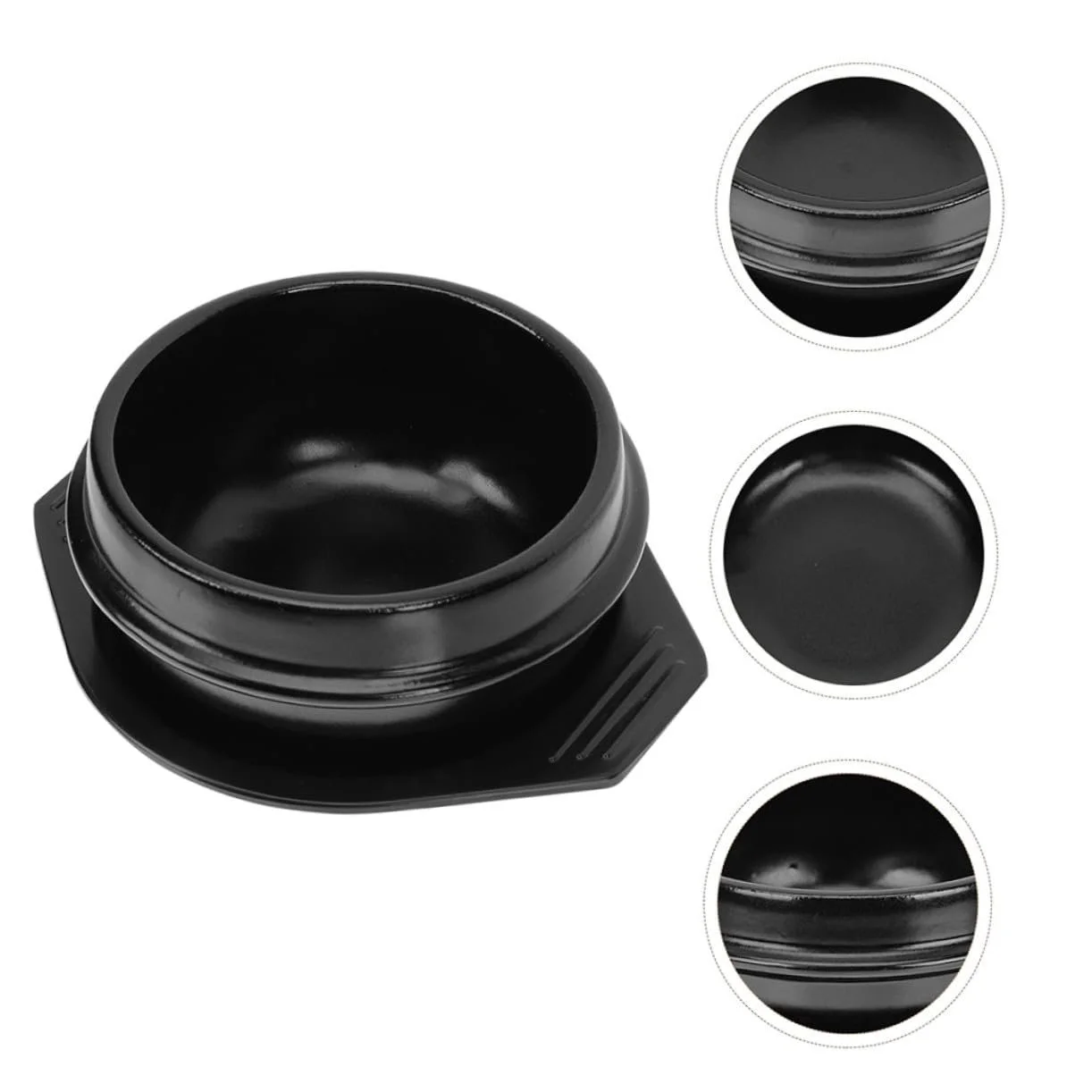 Керамічна каструля Sosoport для бібімбапа жаростійка з антипригарним покриттям та підставкою, фото №8