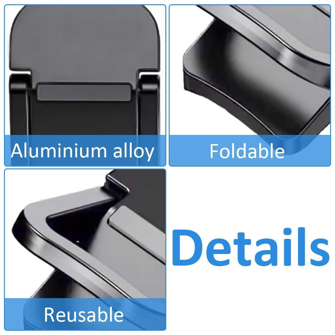 Подставка для ноутбука Мини (2 шт.) Портативная подставка для клавиатуры для стола Складная невидимая подставка для ноутбука Самоклеящаяся подставка для компьютера для всех ноутбуков, фото №3