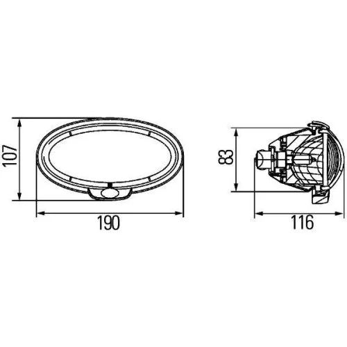 Рабочая фара HELLA 1GB 996 186-061 для JOHN DEERE, фото №4