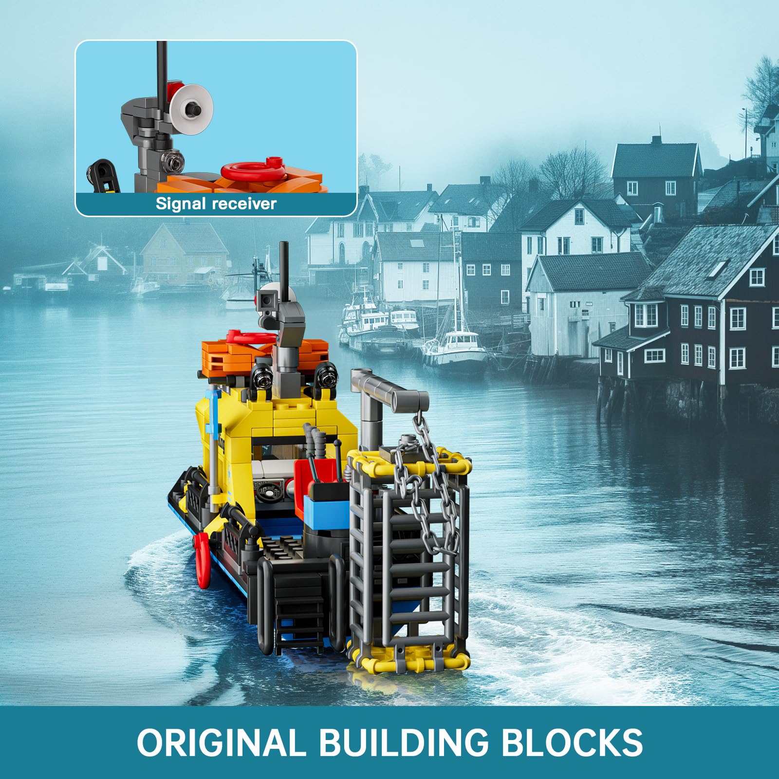 Конструктор Mould King 10134 Корабель для дослідження океану 380 штук, фото №4