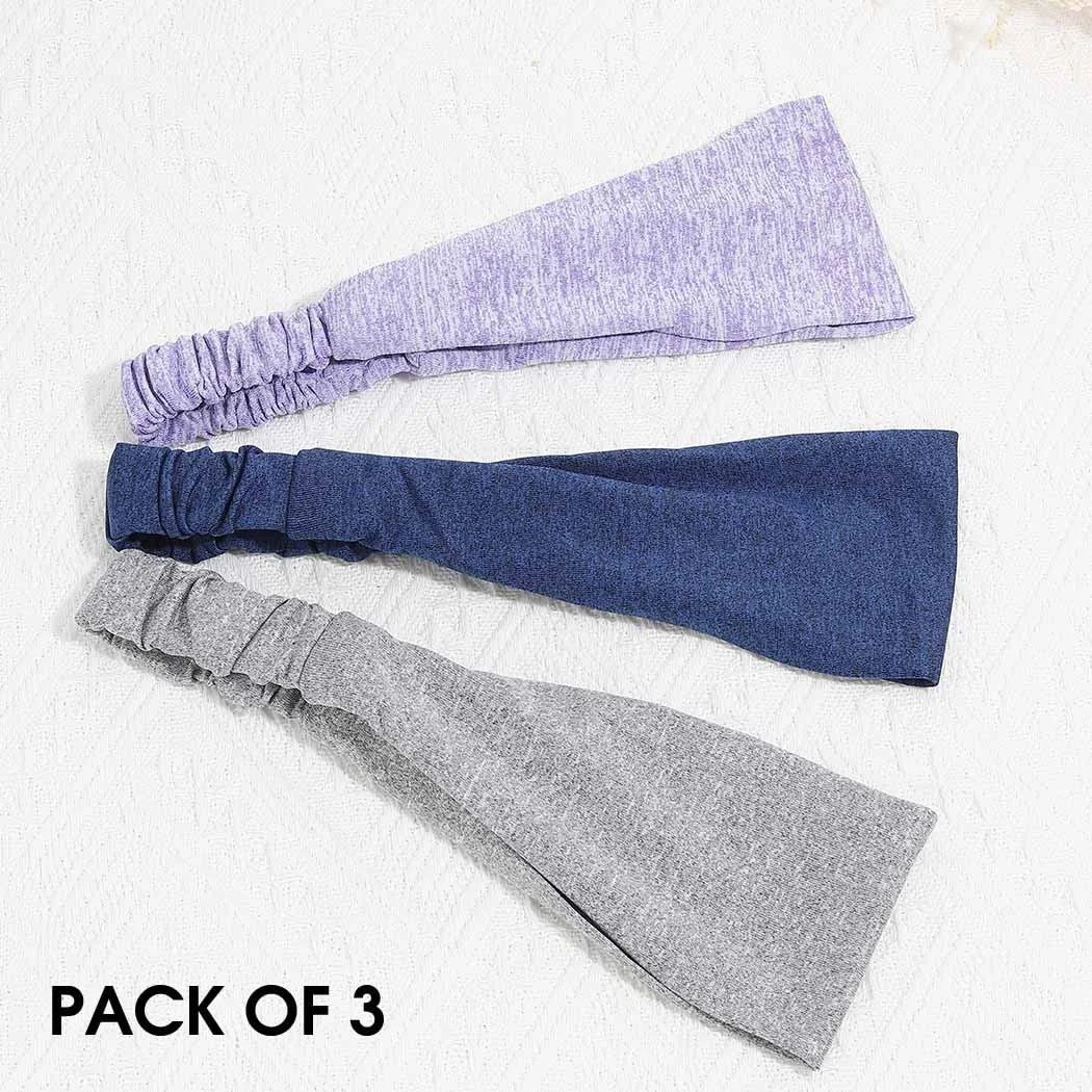 Спортивна Пов'язка в Стилі Бохо Синя Еластична, фото №2