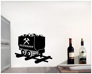 Наклейка на стіну Samunshi Gelsenkirchen Bottrop Ruhrpott Ruhr Area Schalke Oberhausen 60 x 49 см Чорний synthetic.ua - Фото 1