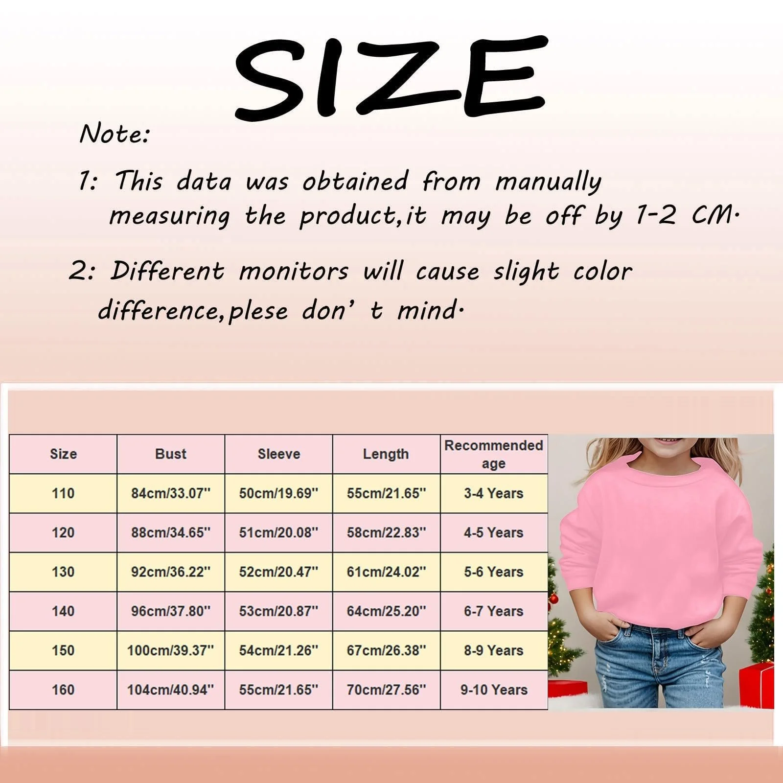 Світшот Різдвяний для дівчаток, дитячий, повсякденний, фото №4