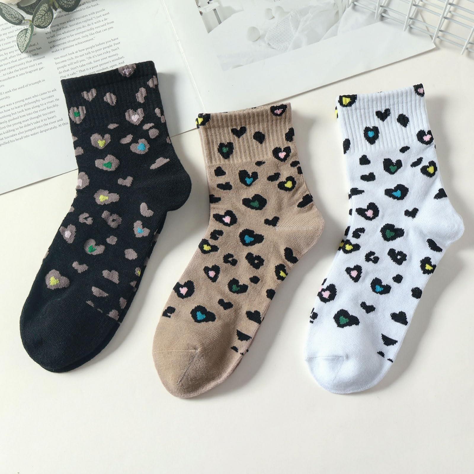 Жіночі шкарпетки з кольоровим леопардовим візерунком 3 пари 35-43, фото №6