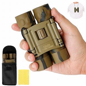 Бинокль Компактный 12 x 25 Водонепроницаемый для Наблюдения за Птицами Охота Поход Путешествия Концерты - Фото 1